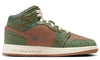 Big Kid's Jordan 1 Mid SS Archaeo Brown/Light Olive (FQ8101 200)