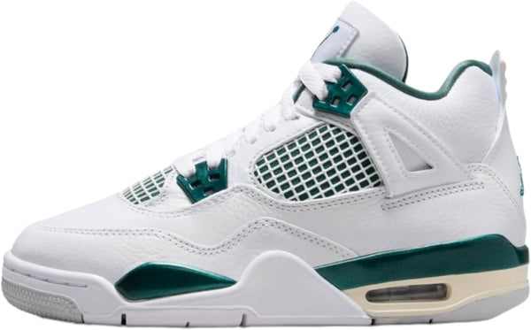 Big Kid's Jordan 4 Retro White/Oxidized Green-White (FQ8213 103)