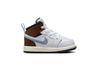 Toddler's Jordan 1 Mid SE White/Blue Grey-Black Sail (FQ8221 142)