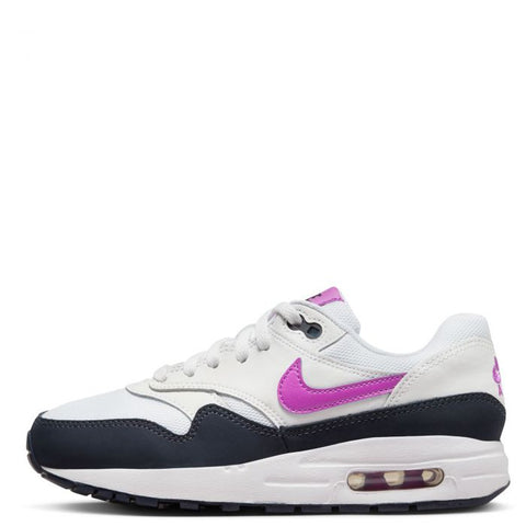 Big Kid's Nike Air Max 1 BG White/Fuchsia Dream (FQ8360 100)