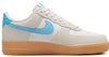 Men's Nike Air Force 1 '07 LV8 Phantom/Baltic Blue-Gum Yellow (FQ8714 003)