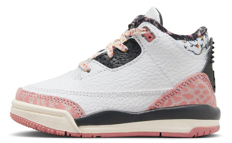 Toddler's Jordan 3 Retro White/Anthracite-Red Stardust (FQ9175 100)