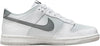 Big Kid's Nike Dunk Low White/Smoke Grey-Pure Platinum (FV0365 100)