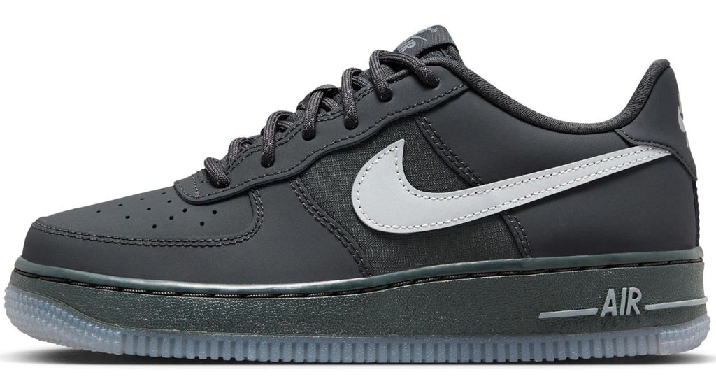 Big Kid's Nike Air Force 1 Anthracite/Reflect Silver (FV3980 001)