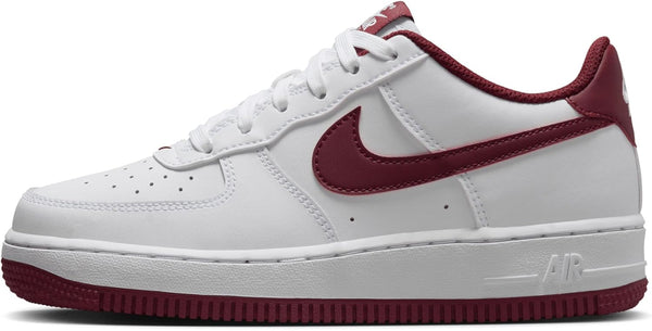 Big Kid's Nike Air Force 1 White/Team Red (FV5948 105)