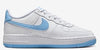 Big Kid's Nike Air Force 1 White/Aquarius Blue-White (FV5948 107)