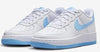 Big Kid's Nike Air Force 1 White/Aquarius Blue-White (FV5948 107)