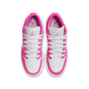 Big Kid's Jordan 1 Low Fire Pink/Iris Whisper-White (FV8486 600)