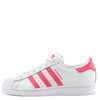 Big Kid's Adidas Superstar J White/Suppnk/Black (FW0773)