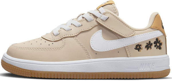 Little Kid's Nike Force 1 Low Easyon SE Sanddrift/White-Twine-Black (FZ1602 100)