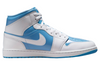 Men's Jordan 1 Mid SE White/Legend Blue (FZ2142 114)