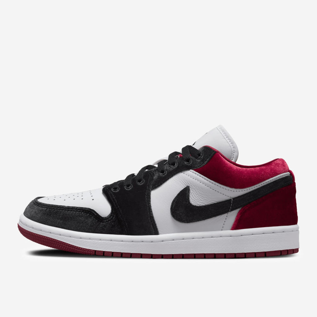 Women's Jordan 1 Low SE Black/Black-White-Team Red (FZ3242 001)