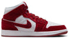 Women's Jordan 1 Mid SE White/Team Red-Black-White (FZ3334 100)