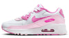 Little Kid's Nike Air Max 90 White/Playful Pink-Pink Foam (FZ3558 100)