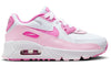 Little Kid's Nike Air Max 90 White/Playful Pink-Pink Foam (FZ3558 100)