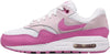 Big Kid's Nike Air Max 1 White/Playful Pink-Pink Foam (FZ3559 100)