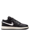 Big Kid's Jordan 1 Low SE Black/Metallic Silver-Sail (FZ3921 001)