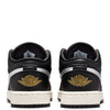 Big Kid's Jordan 1 Low SE Black/Metallic Silver-Sail (FZ3921 001)