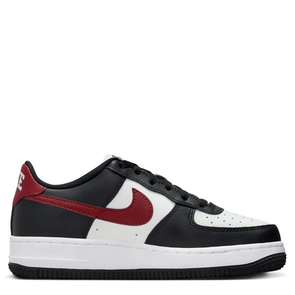 Big Kid's Nike Air Force 1 Black/Dark Team Red (FZ4351 001)