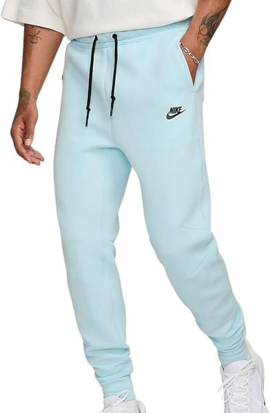 Men's Nike Sportswear Glacier Blue/Black Tech Fleece Jogger (FZ4710 474)