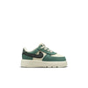 Toddler's Nike Force 1 Low Easyon LV8 Coconut Milk/Vintage Green (FZ6744 100)