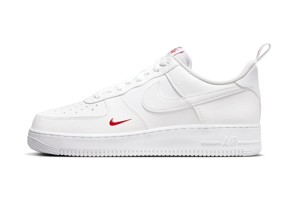 Men's Nike Air Force 1 '07 White/White-University Red (FZ7187 100)