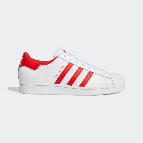 Men's Adidas Superstar Cloud White/Vivid Red-Cloud White (GZ3741)