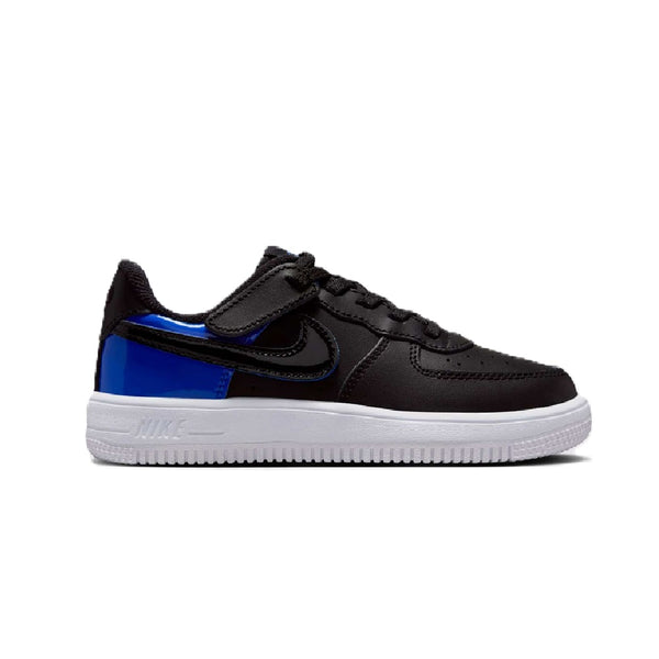Little Kid's Nike Force 1 Low Easyon LV8 2 Black/Black-Racer Blue (HF0960 001)