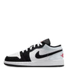 Big Kid's Jordan 1 Low SE White/Fire Red-Black (HF3188 106)