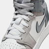 Big Kid's Jordan 1 Mid SE White/Cool Grey-Medium Grey (HF3193 100)