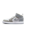 Little Kid's Jordan 1 Mid White/Cool Grey-Medium Grey (HF3194 100)