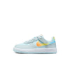 Little Kid's Nike Force 1 Low EasyOn Glacier Blue/Total Orange (HF4783 474)