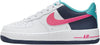 Big Kid's Nike Air Force 1 BG White/Racer Pink-Thunder Blue (HF4793 100)