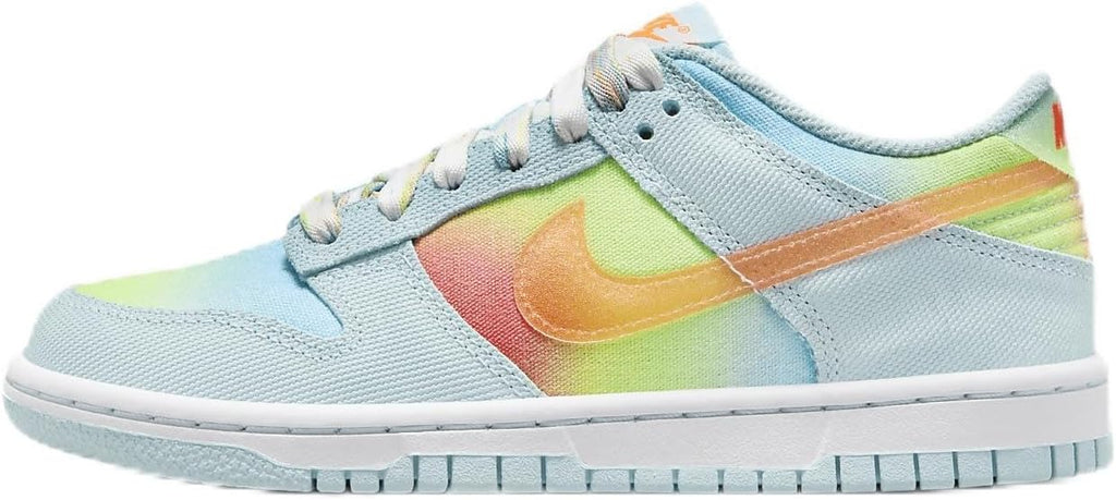 Big Kid's Nike Dunk Low BG Glacier Blue/Total Orange (HF4797 474)