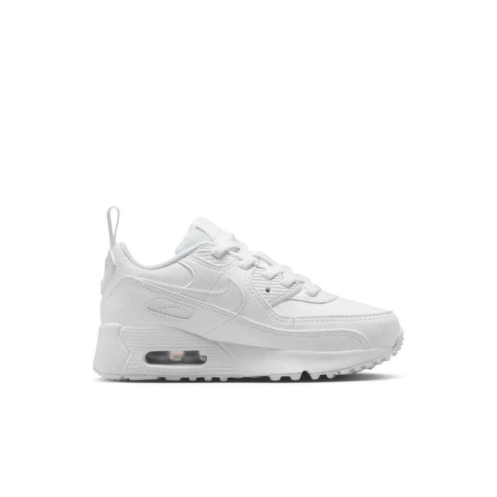 Little Kid's Nike Air Max 90 Easyon Wht/Wht-Metallic Silver (HF6357 102)