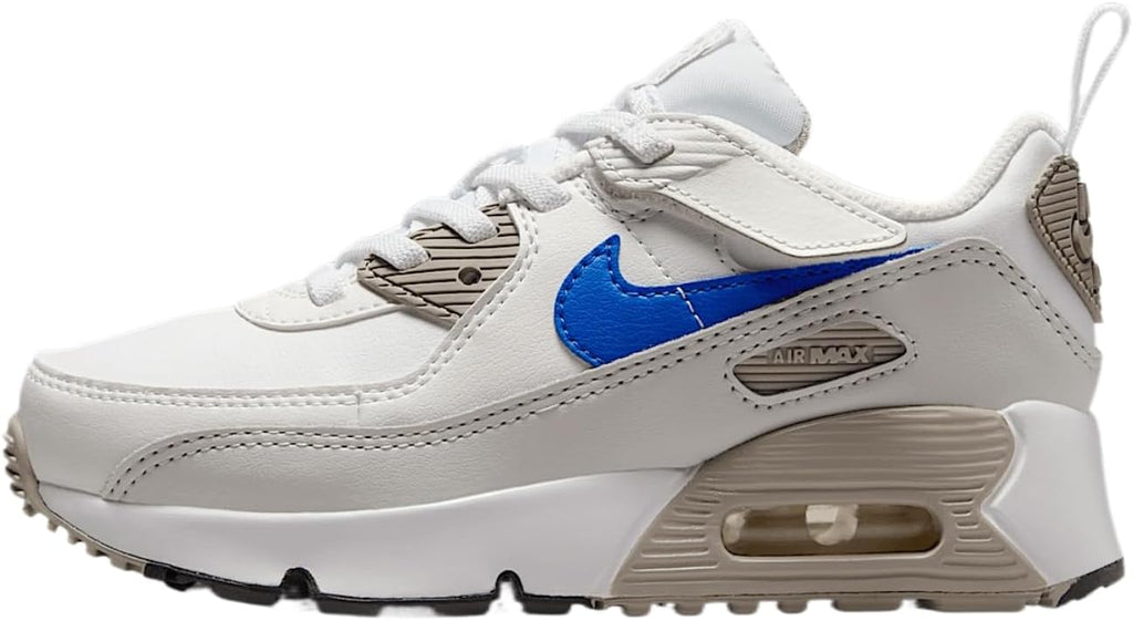 Little Kid's Nike Air Max 90 Easyon White/Racer Blue-College Grey (HF6357 105)