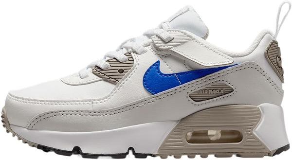 Little Kid's Nike Air Max 90 Easyon White/Racer Blue-College Grey (HF6357 105)