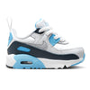 Toddler's Nike Air Max 90 Easyon White/Wolf Grey-Baltic Blue (HF6359 100)