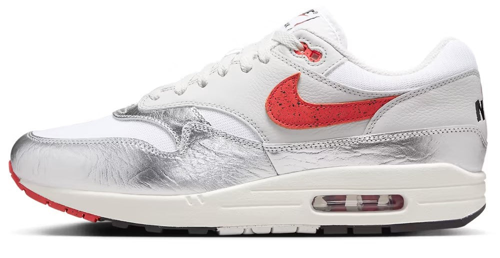 Men's Nike Air Max 1 PRM White/Chili Red (HF7746 100)