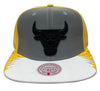 Mitchell & Ness Yellow/White NBA Chicago Bulls Day 5 Snapback Hat - OSFA