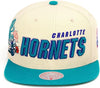 Mitchell & Ness Cream NBA Charlotte Hornets Draft Day 96 Snapback HWC - OSFA