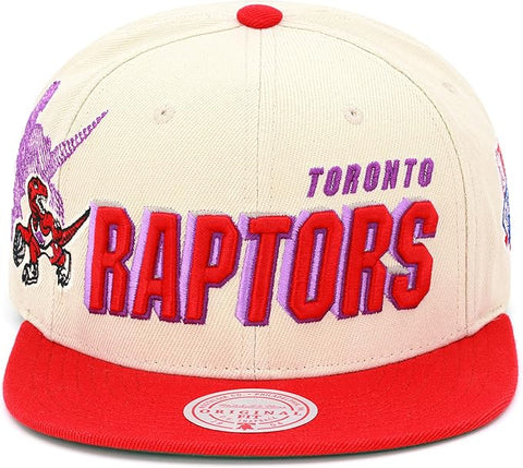 Mitchell & Ness Cream NBA Toronto Raptors Draft Day 96 Snapback HWC - OSFA