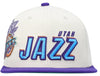 Mitchell & Ness Cream NBA Utah Jazz Draft Day 96 Snapback HWC - OSFA