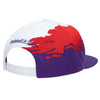 Mitchell & Ness White/Purple/Red NBA Toronto Raptors Paintbrush HWC Snapback - OSFA