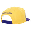 Mitchell & Ness Yellow/Purple NBA Los Angeles Lakers Sharktooth HWC Snapback - OSFA