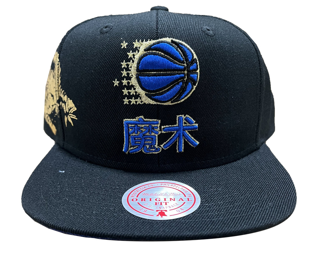 Men's Mitchell & Ness Black NBA Orlando Magic Water Tiger HWC Snapback - OSFA