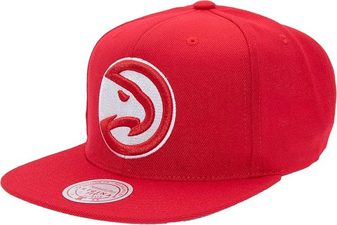 Mitchell & Ness Red NBA Atlanta Hawks Team Ground 2.0 Snapback - OSFA