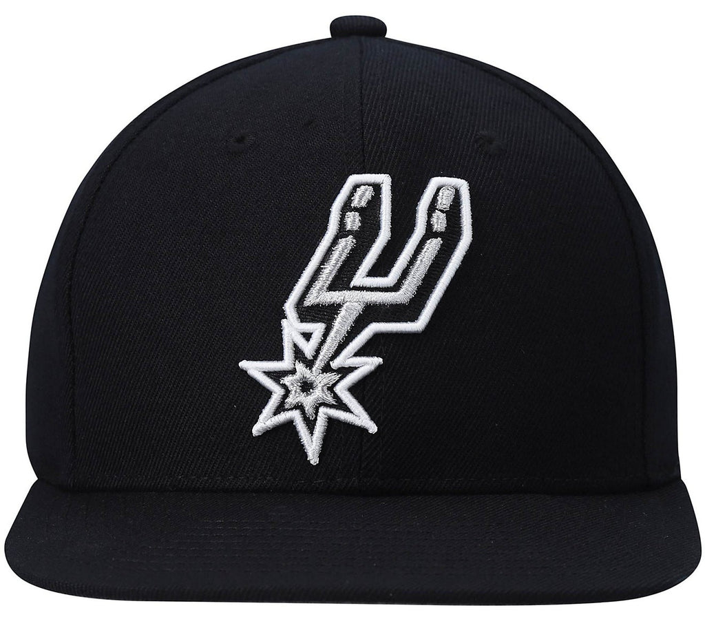 Mitchell & Ness Black NBA San Antonio Spurs Team Ground 2.0 Snapback - OSFA