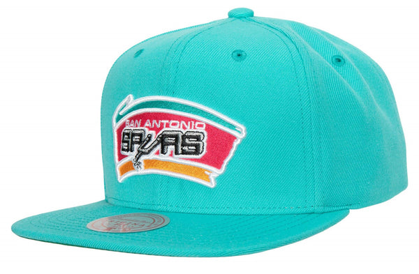 Mitchell & Ness Teal NBA San Antonio Spurs Team Ground 2.0 HWC Snapback - OSFA