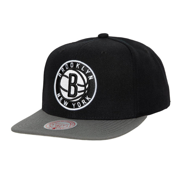 Mitchell & Ness Black/Grey NBA Brooklyn Nets Team 2 Tone 2.0 Snapback - OSFA